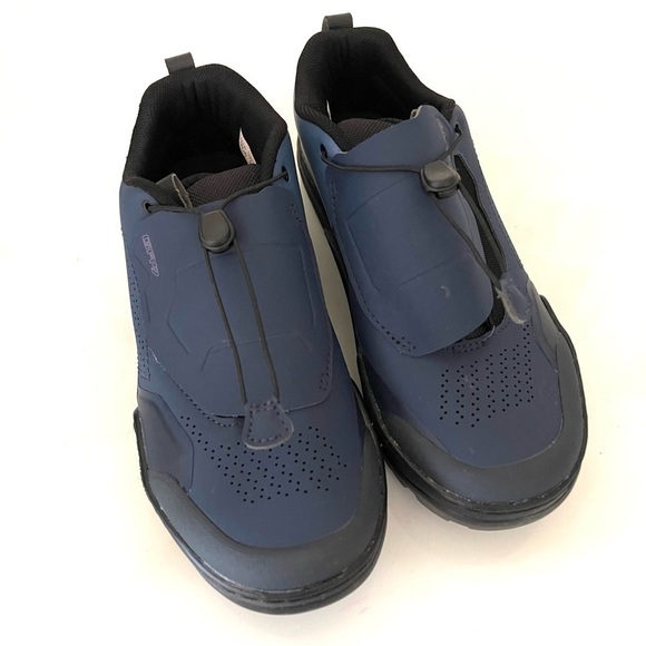 Shimano SH-GR901 GR9 Mountain Bike Shoes EU 38 US 5.2 Black Navy Blue - Picture 3 of 13